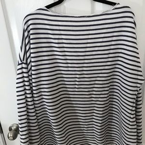 Lane Bryant Navy stripe slub sweatshirt 14/16 EUC